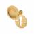 Budget Escutcheon - 32mm Diameter - Keyhole - Polished Brass