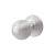 Satin Chrome Reeded Mortice Door Knob - 70mm Rose Diameter - Delamain Range