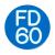 Fire Door Sign - Self Adhesive - 25mm Diameter - Rigid Plastic - Blue