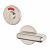 Disabled Bathroom Turn & Release - Suit 8mm Spindle - 53mm Diameter - Polished Stainless Steel