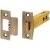 Heavy Duty Bolt Through Tubular Latch - 103mm Case - 82mm Backset - Square - Antique Brass