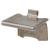Heavy Duty Raised Bookcase Clip - Satin Chrome Plated - Pack of 10