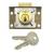 4138/7 Cylinder Cut Cupboard Lock - 63.5 x 38mm - Keyed to Differ - Slam Bolt - Polished Brass
