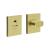 Square Turn & Release with Indicator - 54 x 54mm - Satin Brass