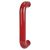 Rouge Red Nylon D-Bar Door Pull Handle - Bolt Fix - 220mm c/c