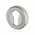 Brass Escutcheon - 50mm Diameter - Euro - Satin Chrome