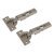 CLIP Top Cabinet Hinge - 110° - Un-Sprung - Overlay - Zinc Plated - Pair