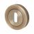Escutcheon - 52mm Diameter - Keyhole - Antique Brass