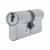 1 Star 6 Pin Kitemarked 80mm Euro Double Cylinder - 40 + 40mm - Satin Chrome - Keyed to Differ