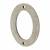 76mm Screw Fix Door Numeral - 0 - Pewter