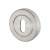 Escutcheon - 52mm Diameter - Keyhole - Satin Chrome