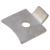 Standard Flat Bookcase Clip - Satin Chrome Plated - Pack of 10