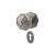 Pewter Octagonal Mortice/Rim Door Knob with Escutcheon - 59mm Rose Diameter