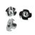 4 Pronged Tee Nut - M10 x 13mm - Zinc Plated - Pack of 100
