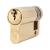 5 Pin 45mm Euro Single Cylinder - 35 + 10mm - Polished Brass - Keyed to Differ