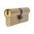 1 Star 6 Pin Kitemarked 85mm Euro Double Cylinder - 40 + 45mm - Polished Brass - Keyed to Differ