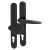Black uPVC Multipoint Lever/Pad Door Handles - 92/62mm c/c - Sparta Range