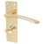 Polished Brass Bathroom Lock Door Handles Pack - Rimini Range