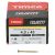 Velocity Pozi Countersunk Wood Screws - 4.0 x 45mm - Yellow Zinc - Pack of 200