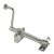 Telescopic Skylight ScrewJack Opener with Handle - 190mm Length - 170mm Throw - Pol Chrome