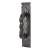 Antique Black Barley Twist D-Bar Door Pull Handle on Plate - Screw Fix - 310 x 65mm