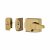BS 3621:2007 Keyless Egress Nightlatch - 60mm Backset - Polished Brass Case/Cylinder