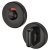 Nylon Bathroom Turn & Release with Indicator - 52mm Diameter - Ebony Black
