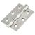 Twin Ball Bearing Grade 7 Butt Fire Door Hinge - 76 x 51 x 2mm - Satin Stainless Steel - Pair