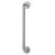 Satin Aluminium 19mm D-Bar Door Pull Handle on Rose - Screw Fix - 425mm Centres