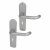 Satin Stainless Steel Return to Door Keyhole Lock Door Handles - 3K70 Range - 200 x 50mm