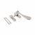 Cast Victorian Mortice & Hook Plate Casement Window Fastener - Reversible - Polished Chrome