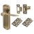 Antique Brass Latch Door Handles Pack - Rome Range
