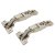 CLIP Top Zero Protrusion Soft Close Cabinet Hinge - 125° - Sprung - Overlay - Zinc Plated -Pair
