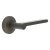 Dark Bronze Fire Rated Door Handles on Round Chamfered Rose - Fitzrovia Range