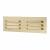 Hooded Louvre Vent - 229 x 76mm - 2470mm² Free Air Flow - Polished Brass