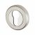 Sorrento Escutcheon - 53mm Diameter - Euro - Satin/Polished Chrome