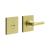 Square Bathroom Turn & Release - 54 x 54mm - Satin Brass