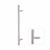 Satin Stainless Steel 25mm Guardsman Cranked T-Bar Door Pull Handle - Bolt Fix - 1000mm c/c