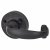 Antique Black Windsor Door Handles on Round Rose