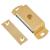 Magnetic Catch - 60 x 21 x 12mm - 6.kg Pull - Polished Brass