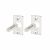 Door Hinge Bolt - 48 x 10mm - Satin Chrome - Pack of 2