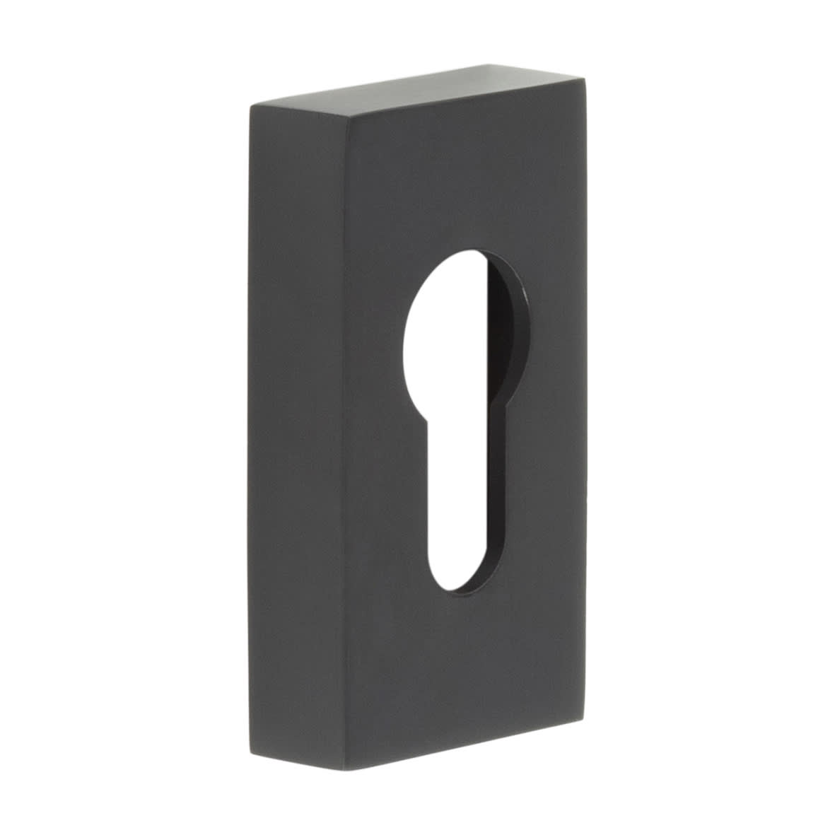 Rectangular Escutcheon - 65 x 35mm - Euro - Black