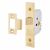 2677 Flat Pattern Bolt Through Mortice Latch - 65mm Case - 44mm Backset - Polished Brass