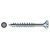 T-Star Plus Torx Countersunk Wood Screws - 4.5 x 60mm - WIROX Zinc Plated - Pack of 100