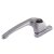uPVC/Timber Maxim Espagnolette Locking Multipoint Window Handle - Left Hand - Satin Chrome