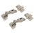 CLIP Top Cabinet Hinge Pack & 0mm Mounting Plate - 170° - Sprung - Overlay - Zinc Plated - Pair