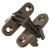 Concealed Hinge - 45 x 13mm - Antique Brass - Pair