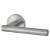 Satin Chrome Door Handles on Round Rose - Eden Range