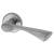 Polished/Satin Chrome Door Handles on Round Rose - Knightsbridge Range