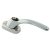 uPVC/Timber Tilt & Turn Espagnolette Locking Multipoint Window Handle - Bright Chrome